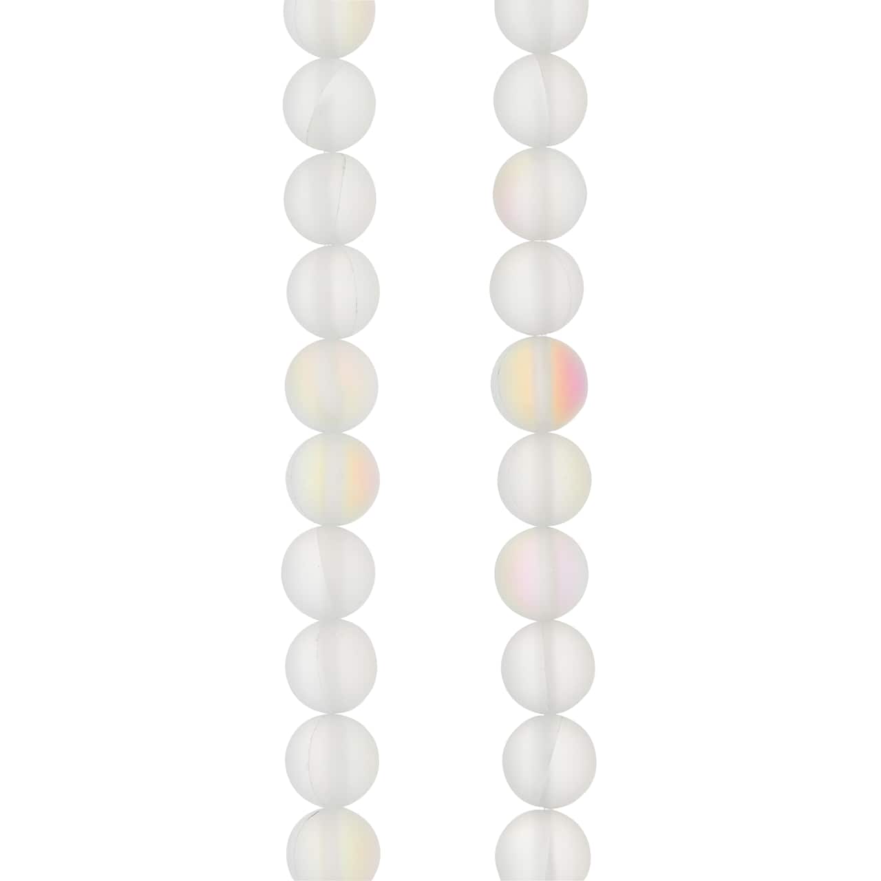 Rainbow Glass Round Beads, 8mm by Bead Landing&#x2122;